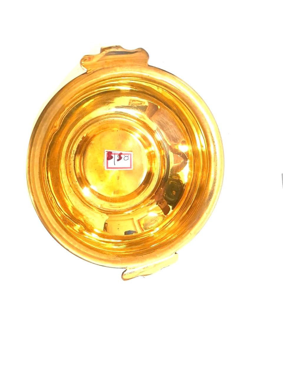 Brass Urli For Decoration Pooja Flowers Spiritual Artware In Various Size Tamrapatra