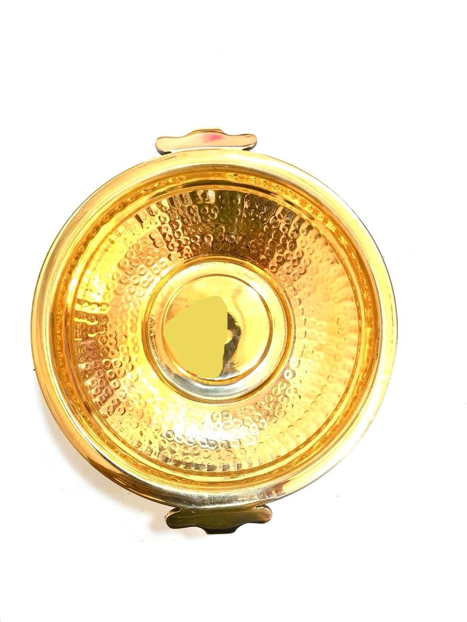 Hammered Brass Urli in Various Size For Pooja Decoration Flower Pots Tamrapatra