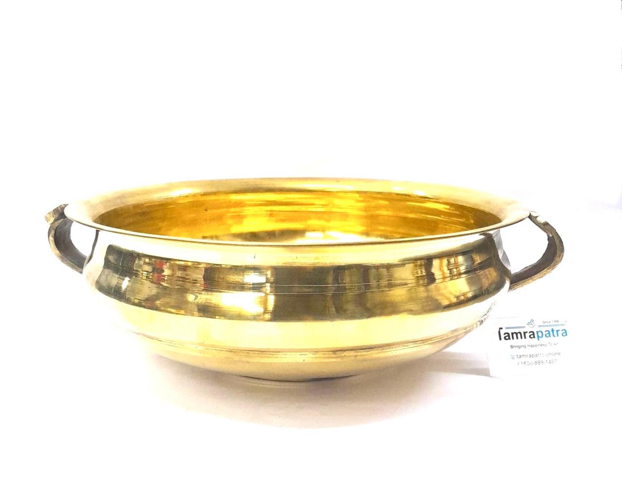 Brass Urli For Decoration Pooja Flowers Spiritual Artware In Various Size Tamrapatra