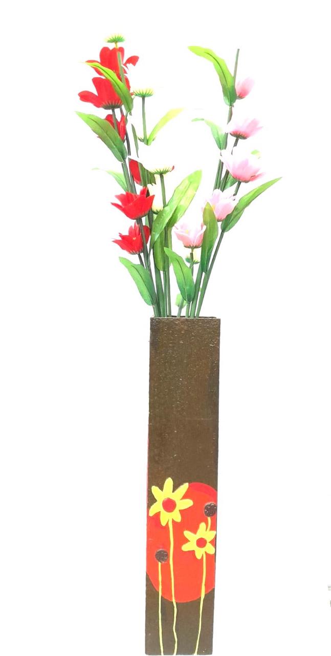 Wooden Pots Designs With Beautiful Shades For Home Office By Tamrapatra
