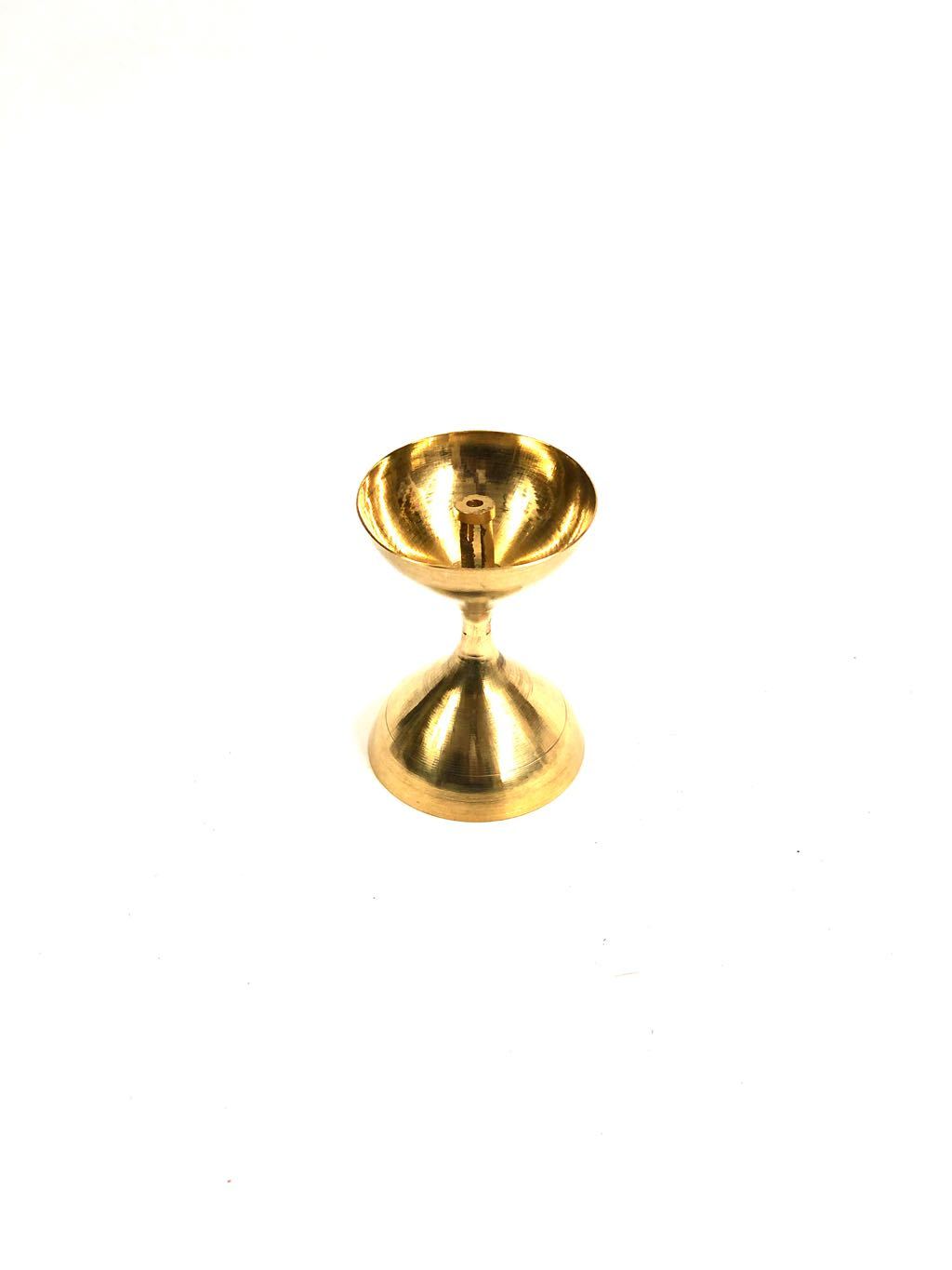Brass Nanda Deep Religious Decorative Utilities Prayers Diyas From Tamrapatra