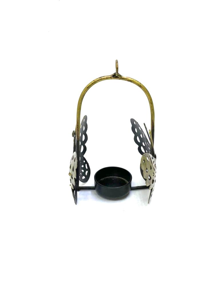 2 Butterfly Tealight Holder Metal Creations Dazzling Handicrafts From Tamrapatra