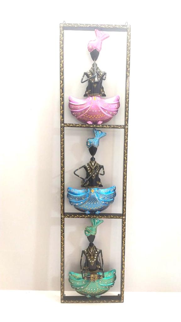 Three Musicians Sardar Music Lovers Attraction Indian Art Metal By Tamrapatra