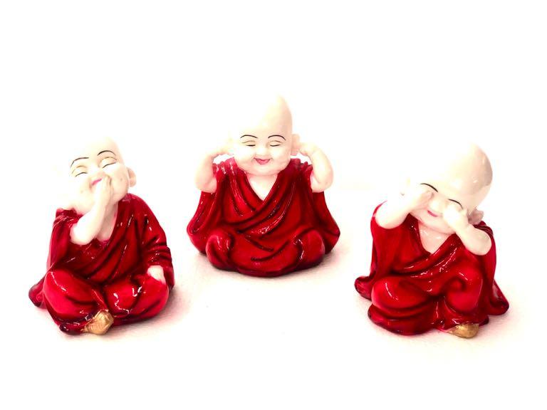 Tibetan Monks Feng Shui Red Resin Collectible Enhance Space Tamrapatra - Tamrapatra