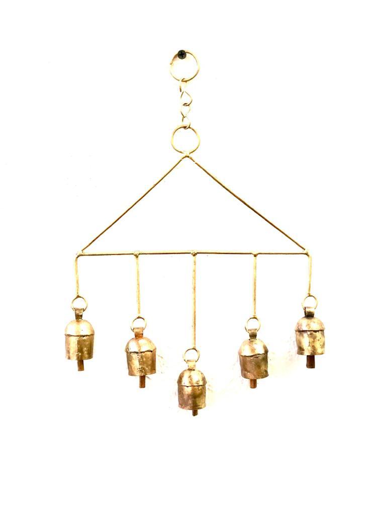 Metal Bells Hanging Wind Chimes Handmade In Quirky Designs From Tamrapatra