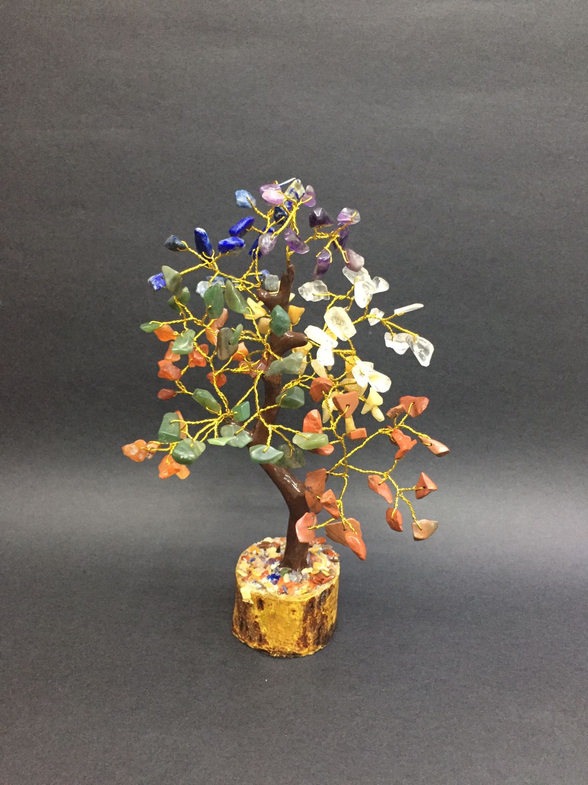 Healing Tree With Crystals Vaastu Correction 100 Beads 7 Chakra By Tamrapatra