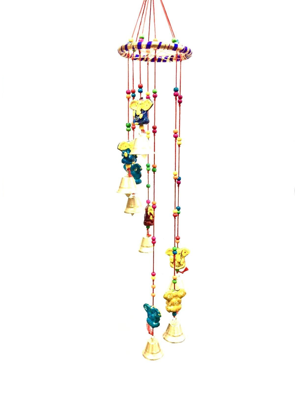 7 Ganesha Auspicious Danglers Hangings Indian Souvenir Gifts From Tamrapatra