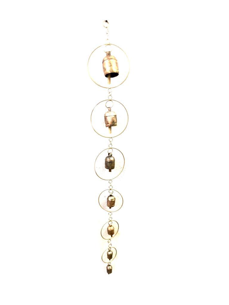 7 Bell Round Designer Hangings Metal Art Exclusive Hangings Now At Tamrapatra