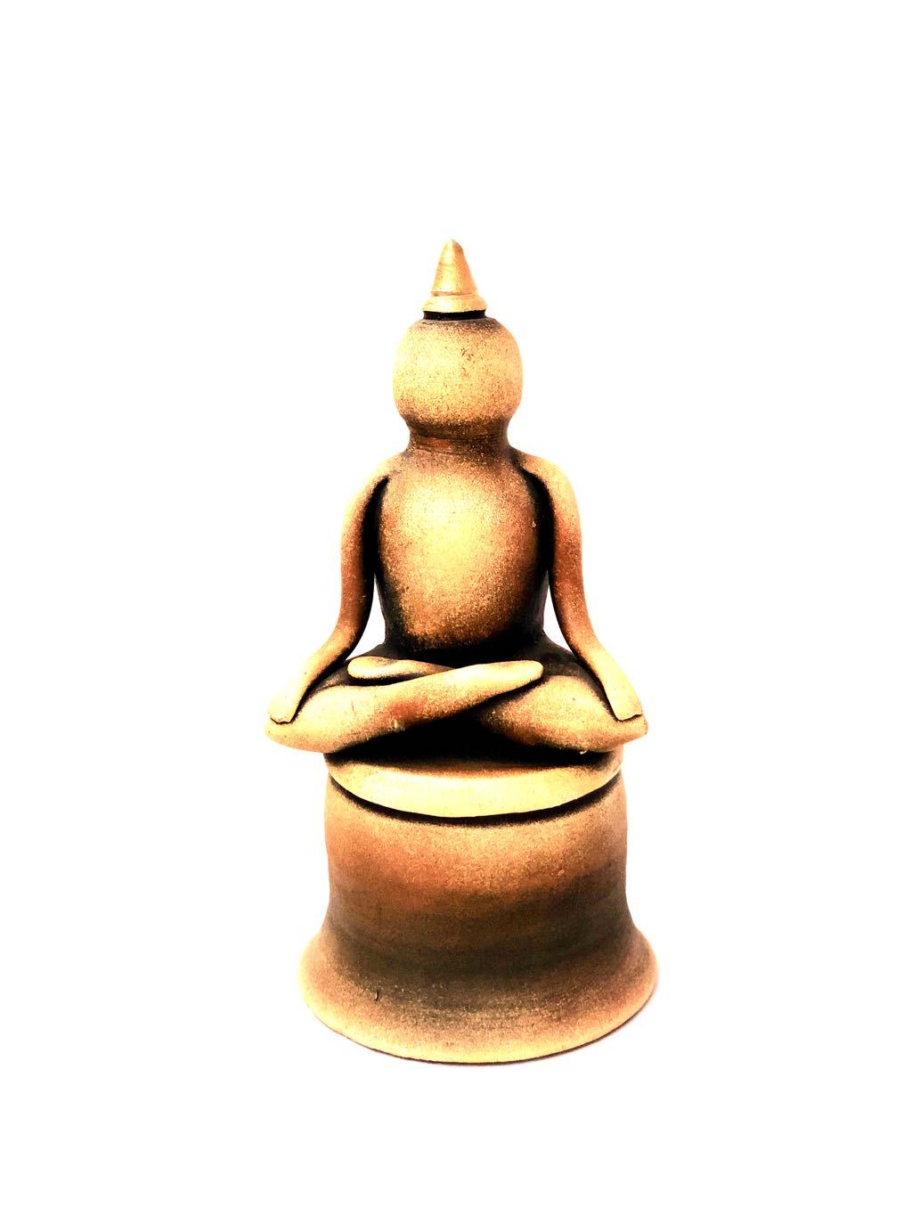 Abstract Buddha Sitting On Platform Meditation Pottery From Tamrapatra - Tamrapatra