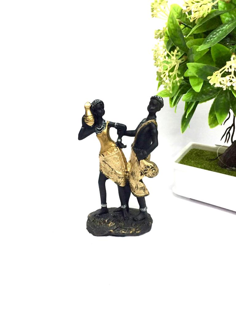 Tribal Pair Elegant Couple Pair For Modern Unique Showpiece By Tamrapatra