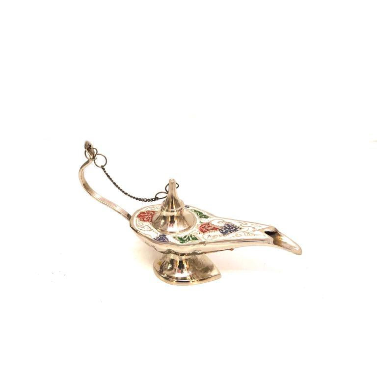 Aladdin Genie Lamp In Brassware Handcrafted Using Traditional Tools Tamrapatra - Tamrapatra
