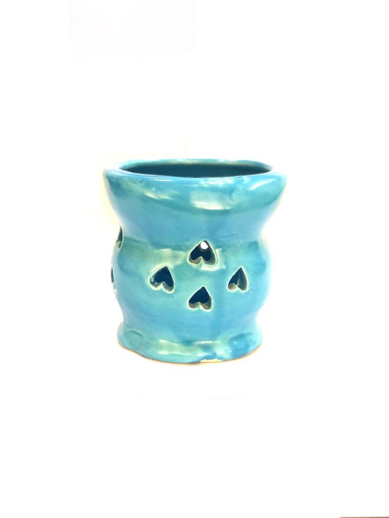 Star Designed Candle Holder With Classic Bright Colors Lights By Tamrapatra