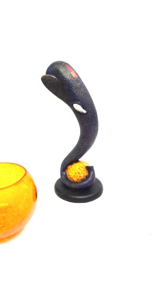 Resin Ganesha Sleek Design Range On Stand With Stone Effect By Tamrapatra
