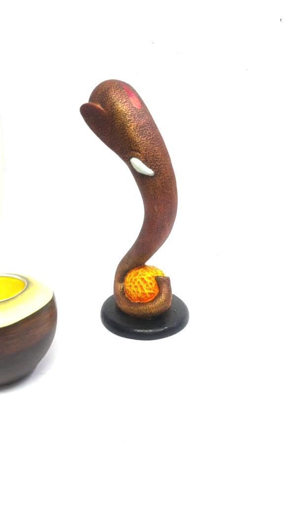 Resin Ganesha Sleek Design Range On Stand With Stone Effect By Tamrapatra