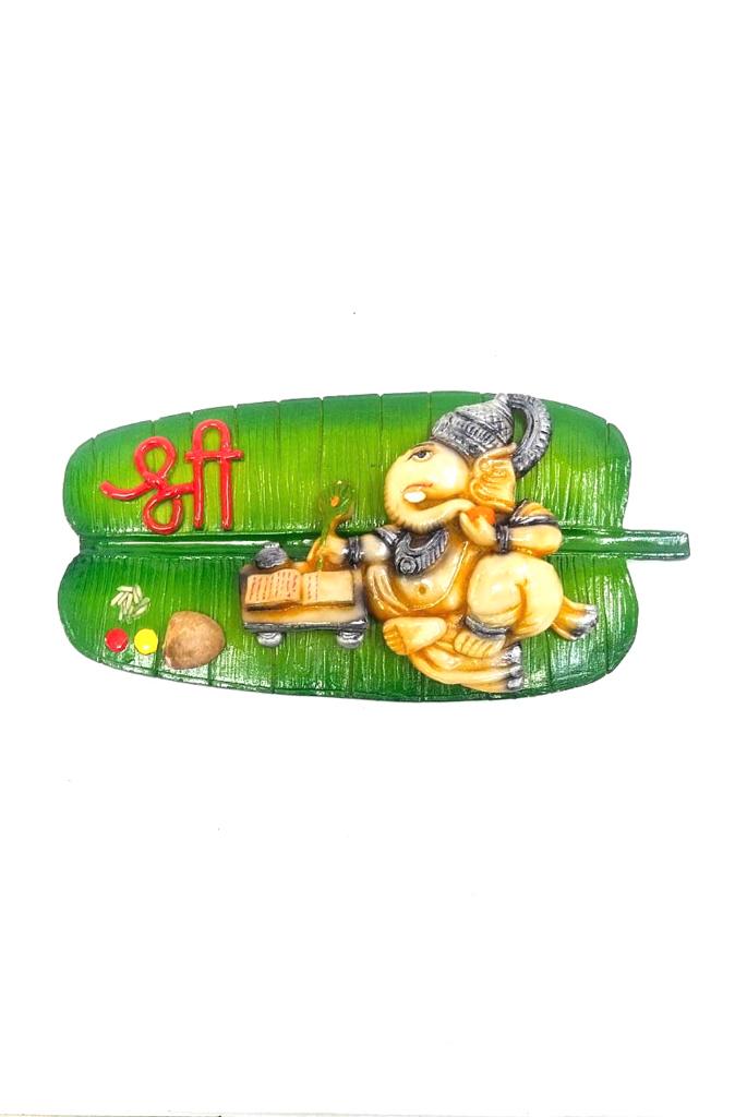 Ganesh on Leaf Ashtavinayaka & Lekhi Designs New Arrivals Vastu Gifts Tamrapatra