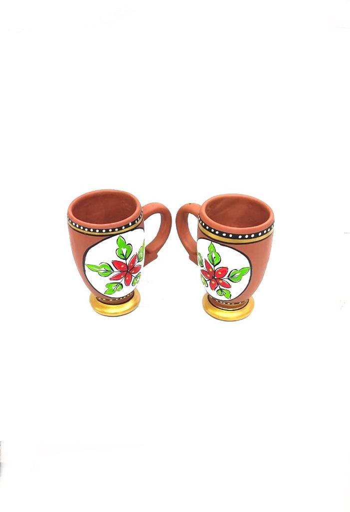Beer Mugs Handle With Mugs Hand Painted Serve Beverages From Tamrapatra