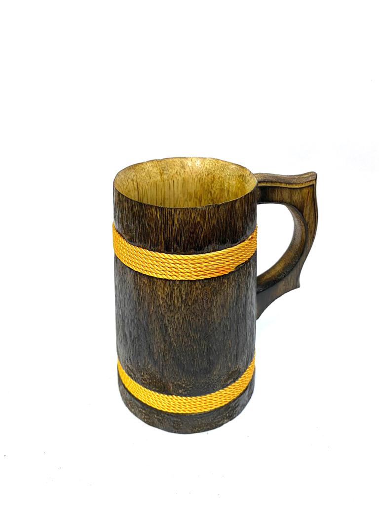 Big Wooden Beer Mugs Traditional Touch Kitchen Utility Artwork  From Tamrapatra