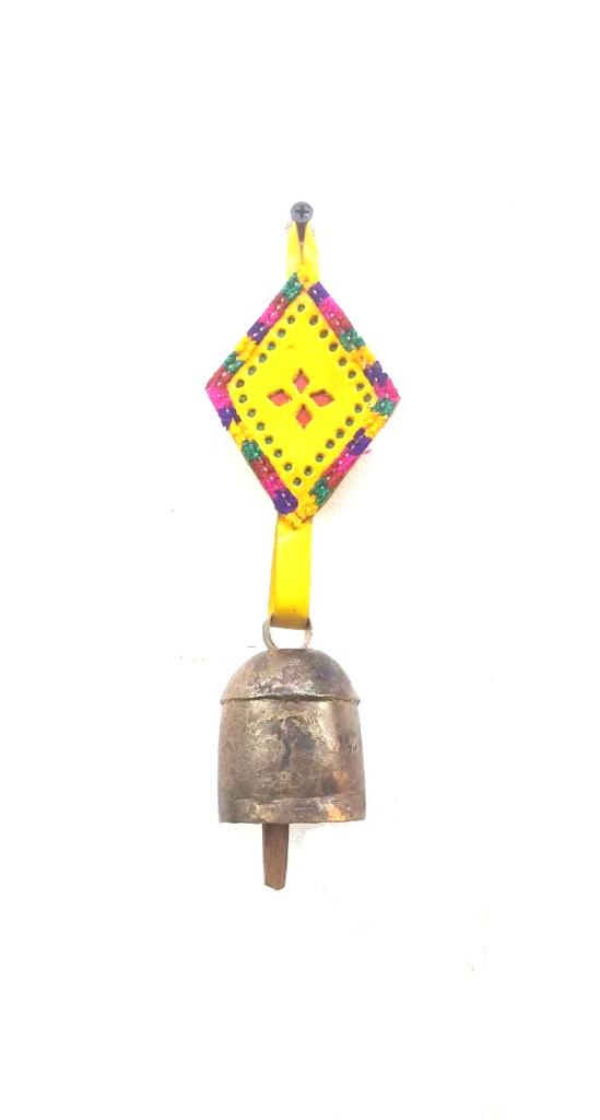 Melodious Bell XS With Leather Belt Hanging Decorative Chimes From Tamrapatra