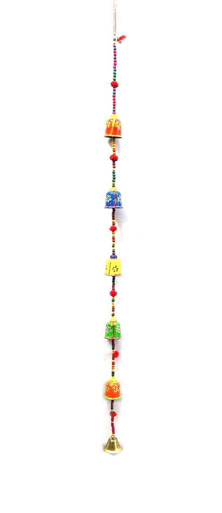 Bells Line Steps Hanging On Bamboo Stick Exclusive Traditional Gifting's Tamrapatra