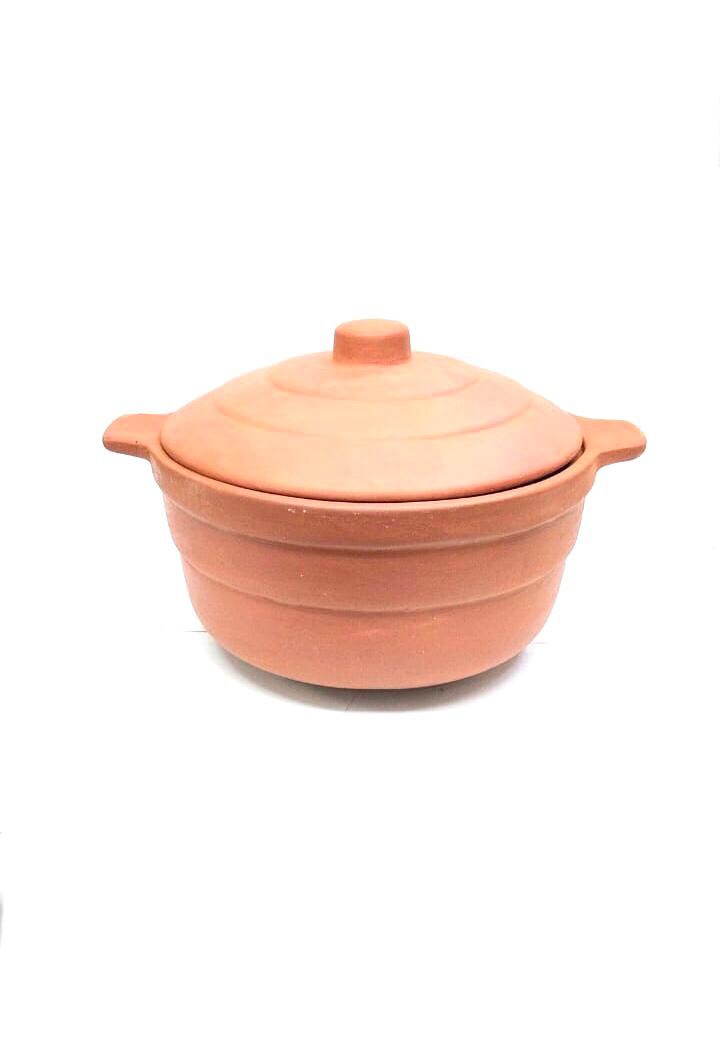Mitti Ka Bhagona With Handle For Cooking Delicious Curry & Biryani Tamrapatra