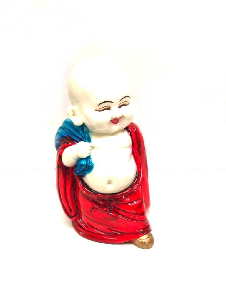 Big Standing Magnificent Monks Resin Artware Office Home Décor Tamrapatra