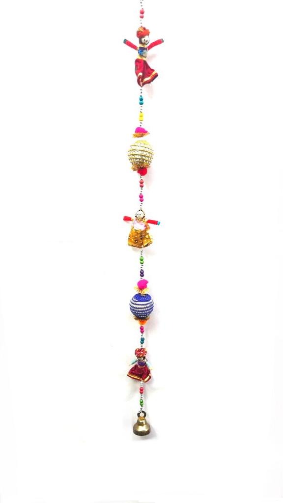 Puppet Hanging Traditional Danglers With Bell Decoration Ethnic By Tamrapatra