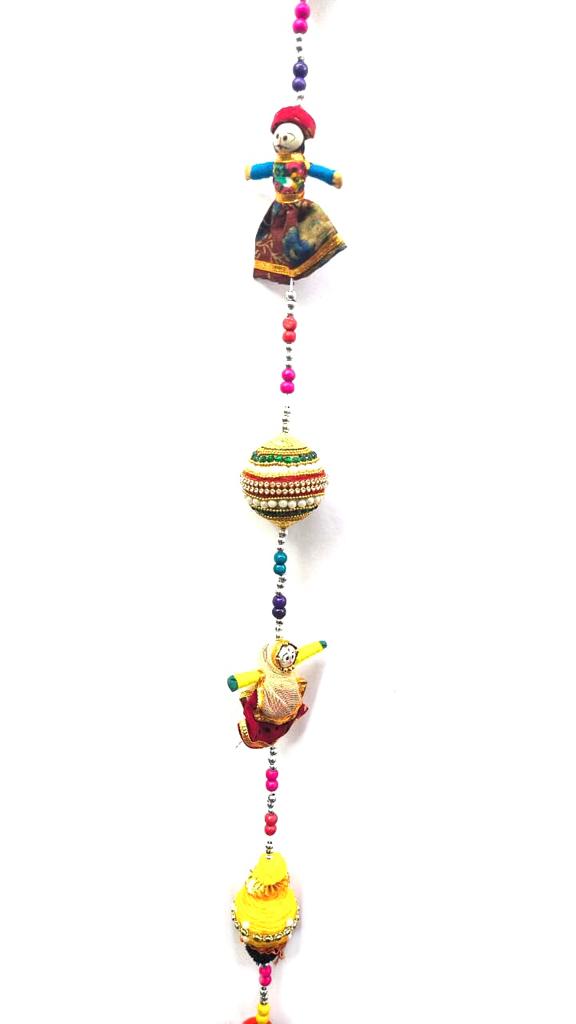 Puppet Hanging Traditional Danglers With Bell Decoration Ethnic By Tamrapatra