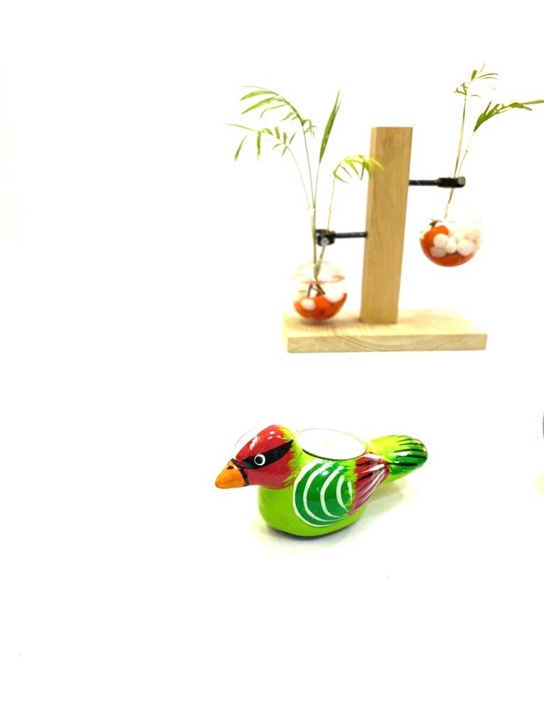 Birds Tea Candle Light Holders Painted Creative Gifts & Arts Exclusive By Tamrapatra - Tamrapatra