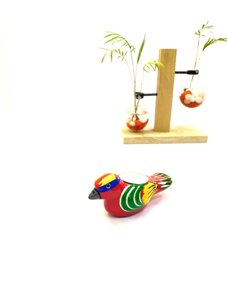 Birds Tea Candle Light Holders Painted Creative Gifts & Arts Exclusive By Tamrapatra - Tamrapatra