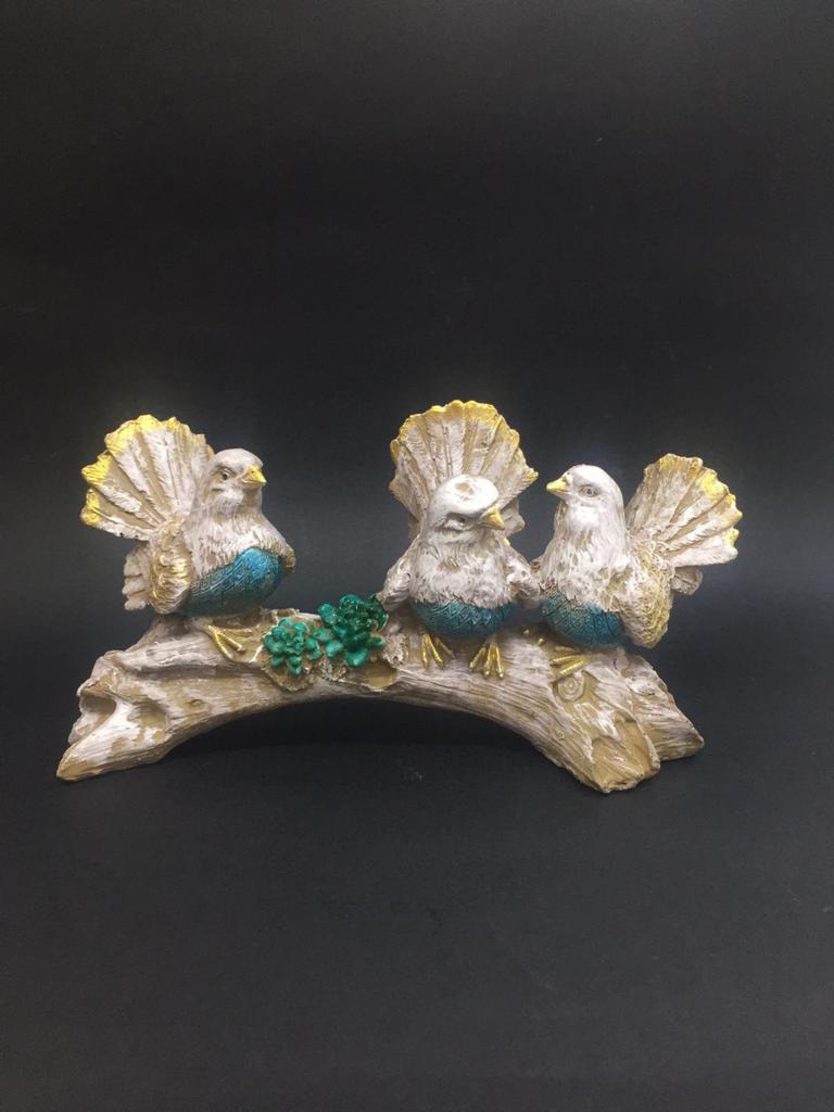 Decorative Pigeons Love Birds On Stem Home Modern Décor From Tamrapatra