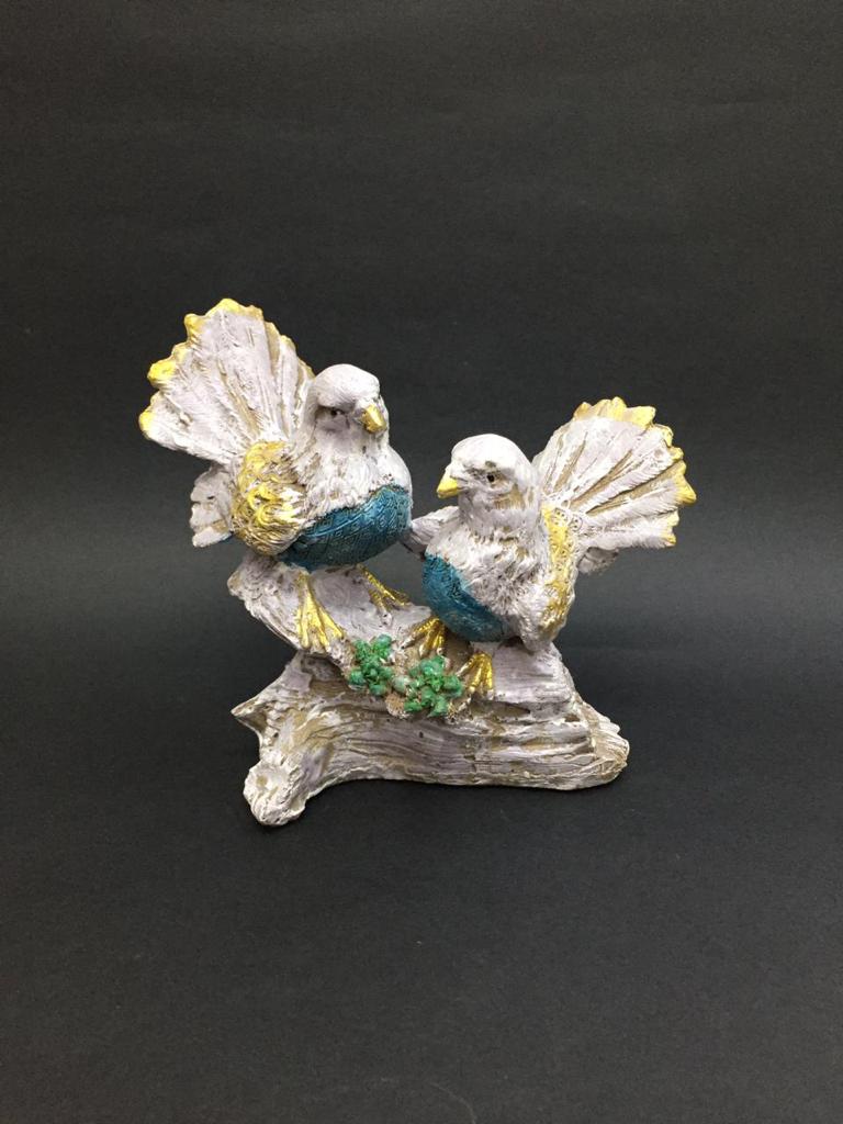 Decorative Pigeons Love Birds On Stem Home Modern Décor From Tamrapatra