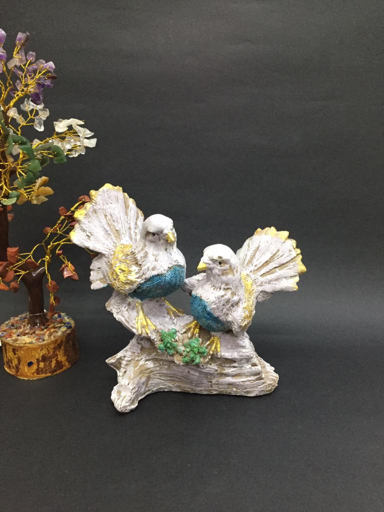 Decorative Pigeons Love Birds On Stem Home Modern Décor From Tamrapatra