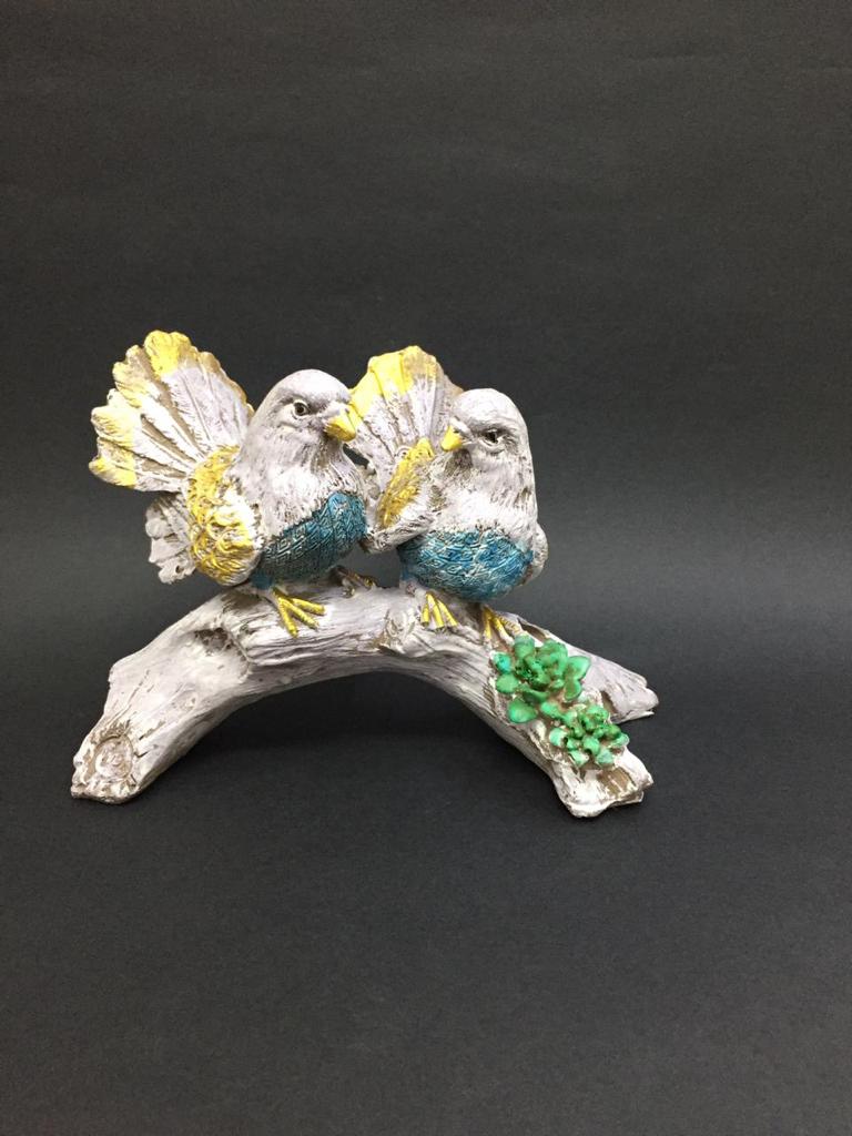 Decorative Pigeons Love Birds On Stem Home Modern Décor From Tamrapatra
