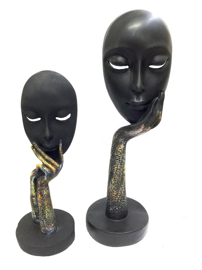 Faces Couple Masks Abstract Set Of 2 Design Your Space Stylish By Tamrapatra