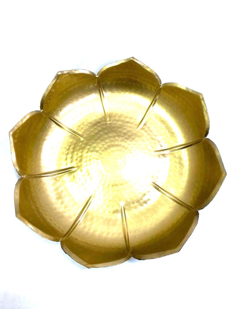Pots Carving Lotus Beautiful Black & Gold Shades Luxurious Décor Tamrapatra