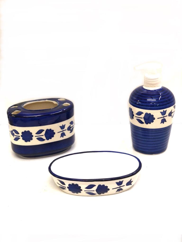 Royal Bathroom Set Toothbrush Soap Holder Hand Wash Dispenser Tamrapatra