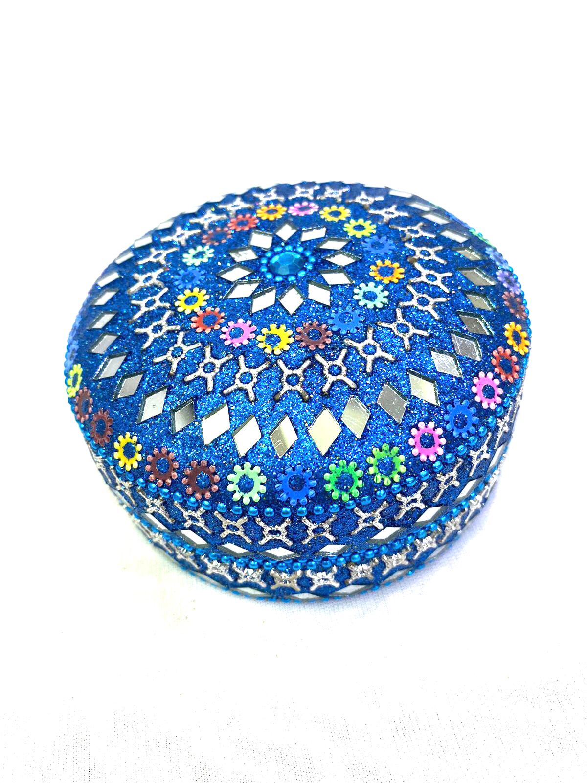 Shinny Jewelry Box L With Mirror Art In Various Shades Best Gifting's Tamrapatra