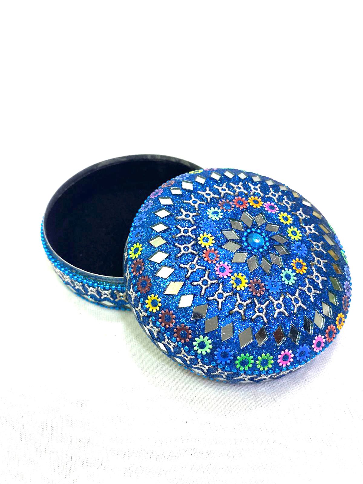 Shinny Jewelry Box L With Mirror Art In Various Shades Best Gifting's Tamrapatra