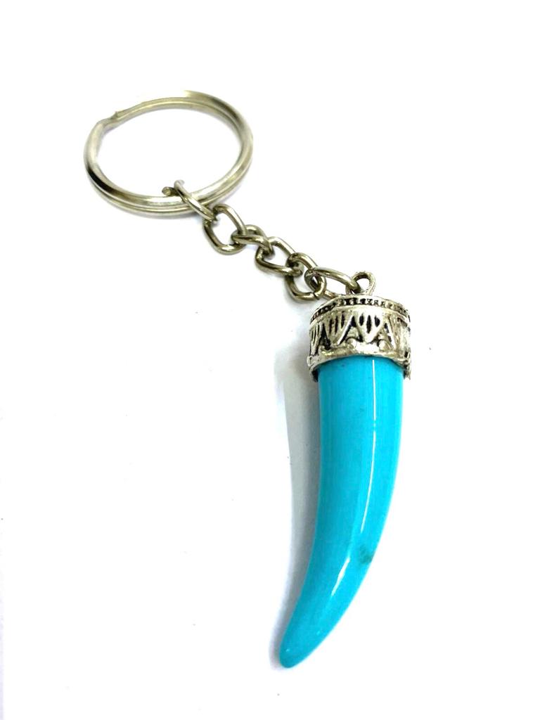 Designer Mix Keychains Gifts Horn Tooth Style In Various Shades By Tamrapatra