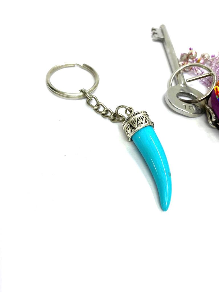 Designer Mix Keychains Gifts Horn Tooth Style In Various Shades By Tamrapatra