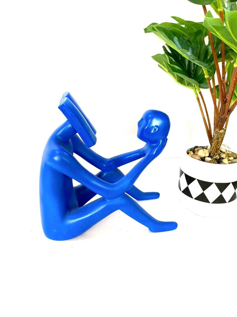 Figure Book Reading Face Unique Modern Art Quirky Designs From Tamrapatra