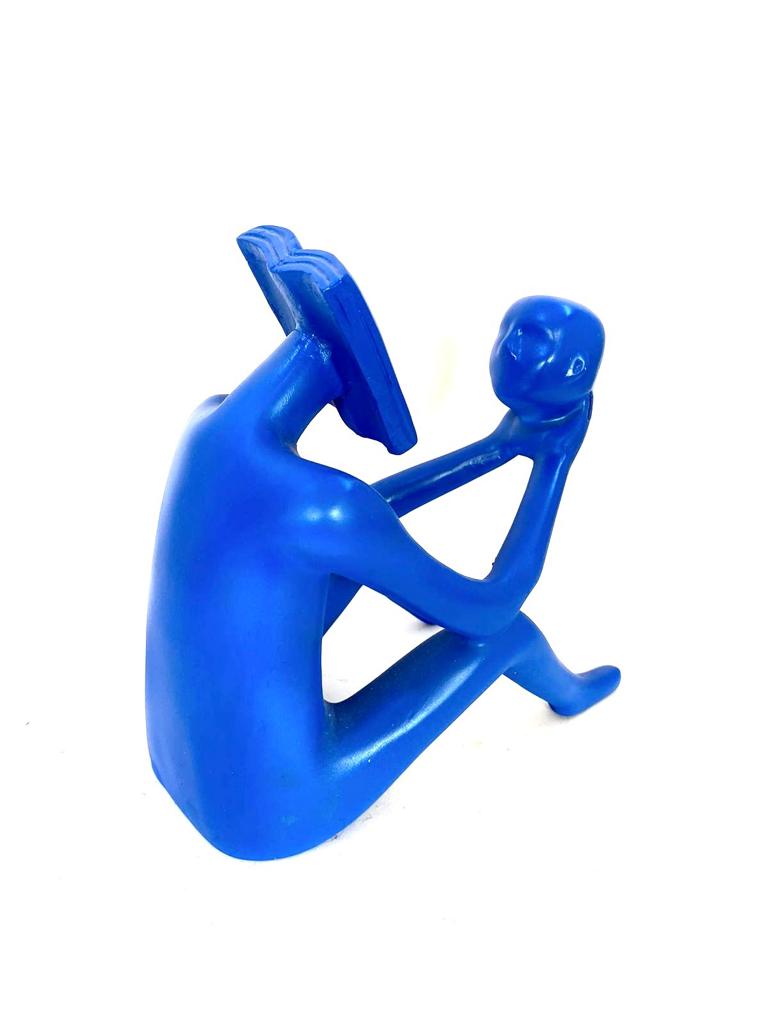 Figure Book Reading Face Unique Modern Art Quirky Designs From Tamrapatra