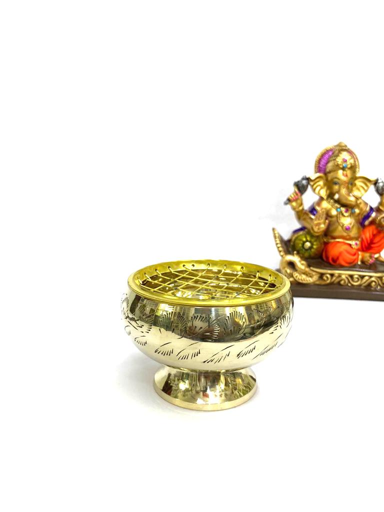 Wonderful Brass Décor Bowl For Dhoop Pooja Religious Decoration Tamrapatra