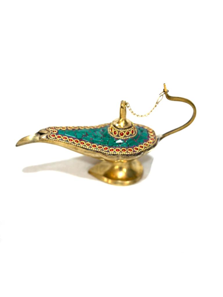 Brass Magic Lamps With Gemstone Exclusive Collection Of Brass From Tamrapatra