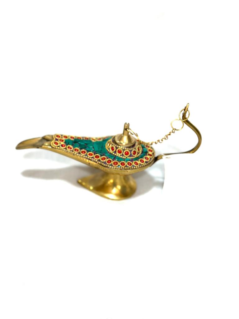 Brass Magic Lamps With Gemstone Exclusive Collection Of Brass From Tamrapatra