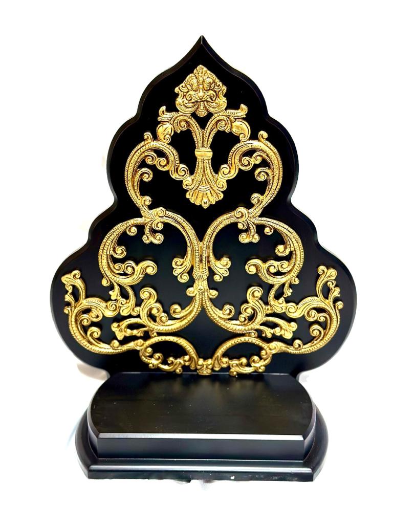 Brass Wooden Fusion Arch For Idol Religious Decoration Artistic From Tamrapatra