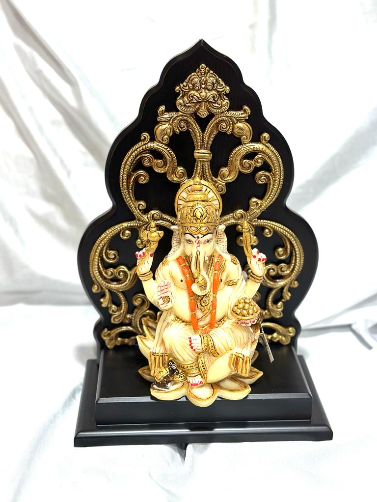 Brass Wooden Fusion Arch For Idol Religious Decoration Artistic From Tamrapatra