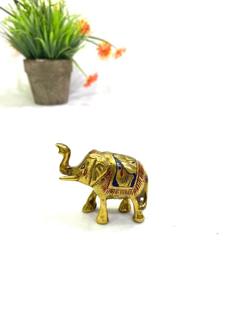 Elephant Brass Animal Collectible Mighty Lovely Gifts Handcrafted By Tamrapatra