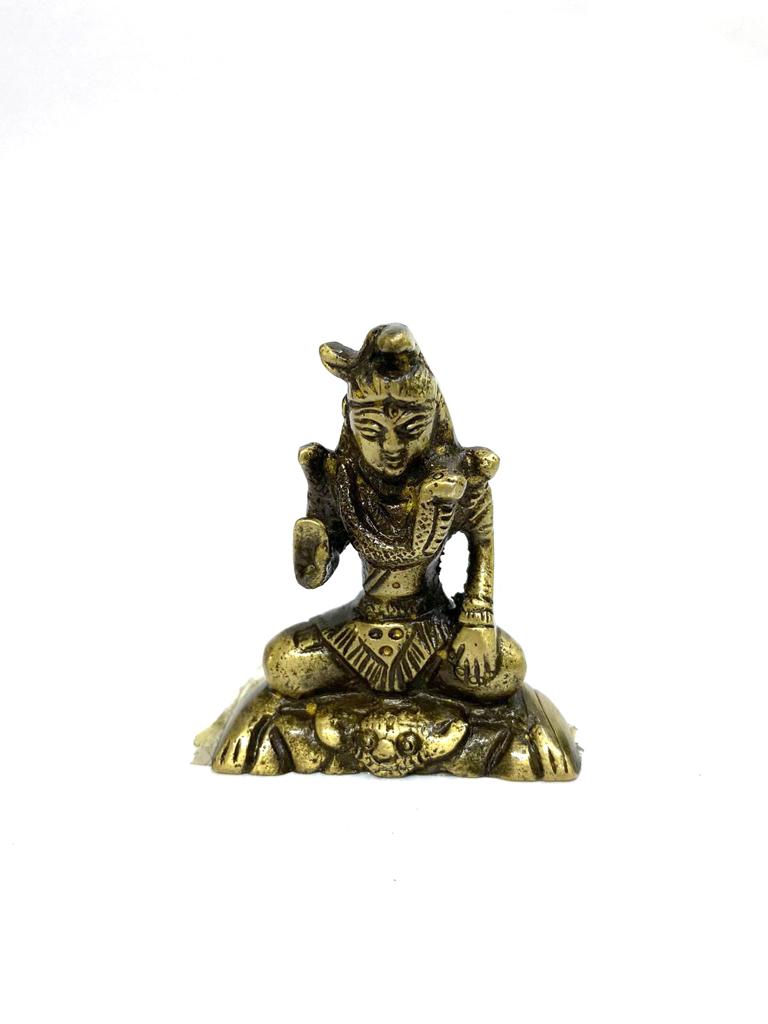 Lord Shiv Brass Idols " Maha Dev" Premium Finish Statues Gifts By Tamrapatra