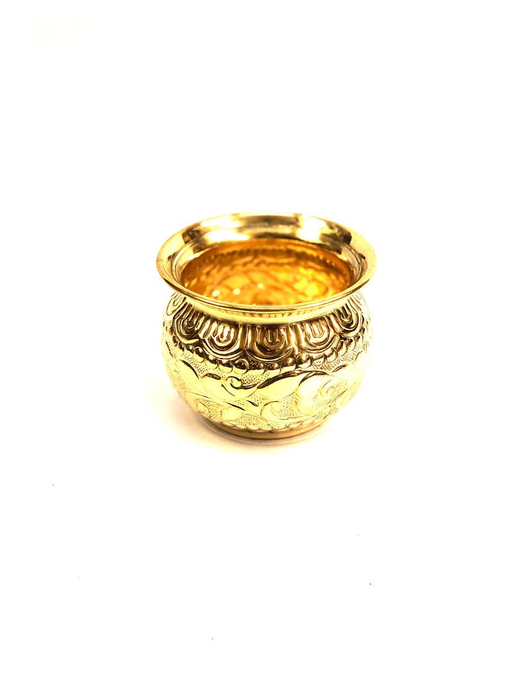 Brass Carving Designer Lota Pooja Kalash For Multipurpose Tamrapatra
